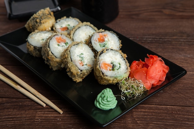 Diverse heerlijke soorten Sushi Rolls.