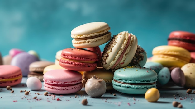 Diverse macarons