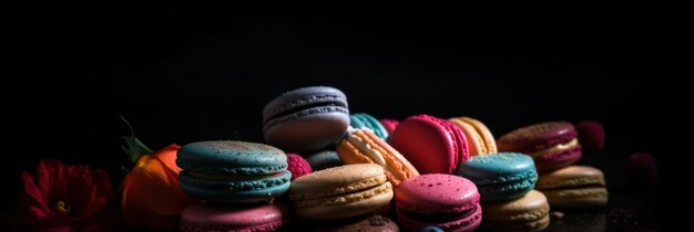 Diverse macarons