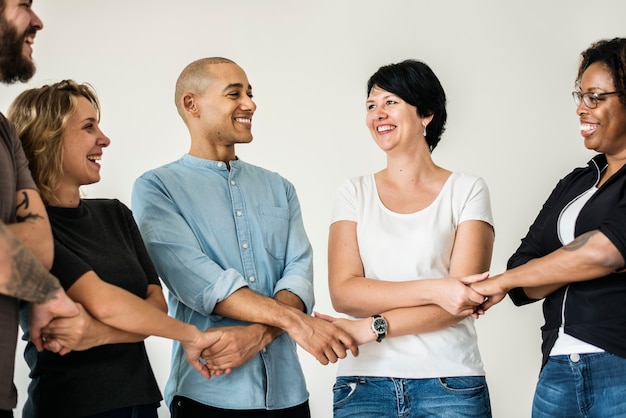 Diverse mensen met teamwork concept