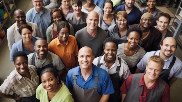 Diverse multi-etnische mensen met verschillende banen