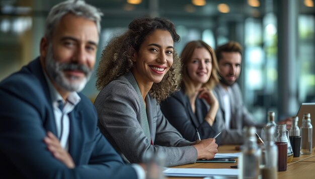 Diverse and multiethnic business person meeting in the office working together