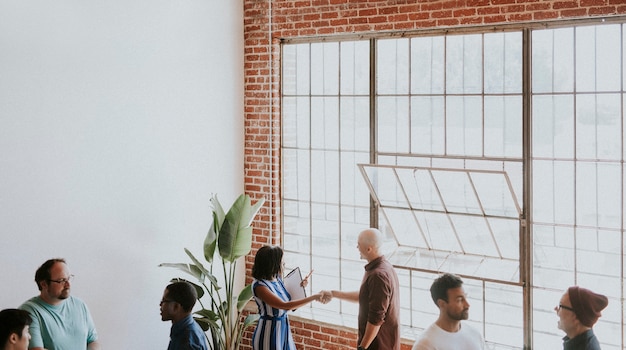 Photo diverse people in a business meeting