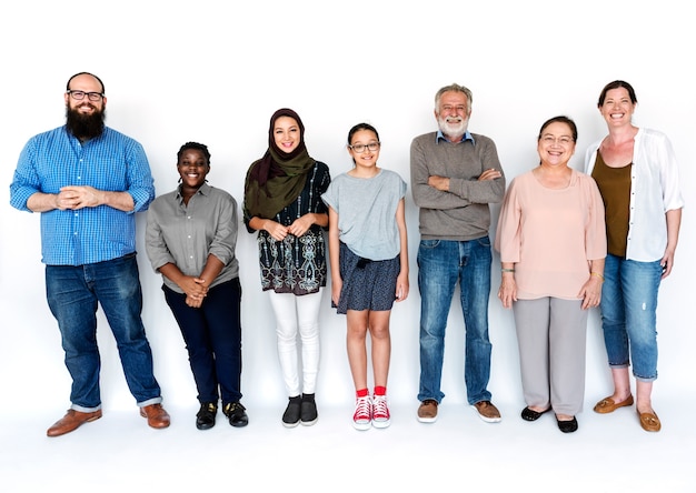 Foto diverse persone insieme partnership di lavoro di squadra