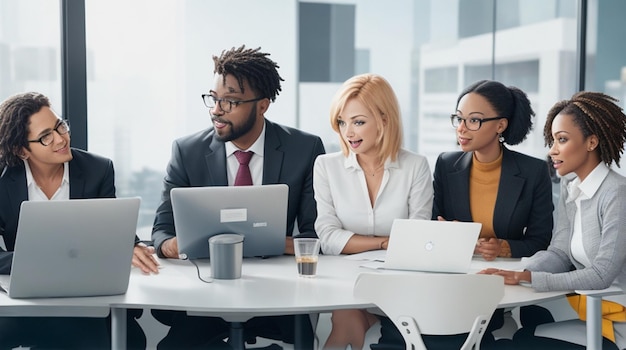 Diverse Professionals in Discussion