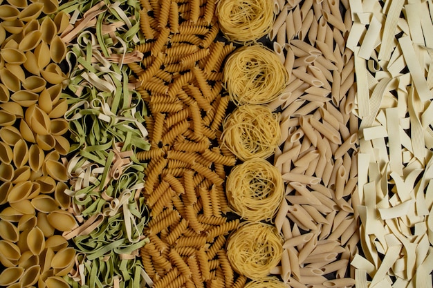 Diverse soorten pasta