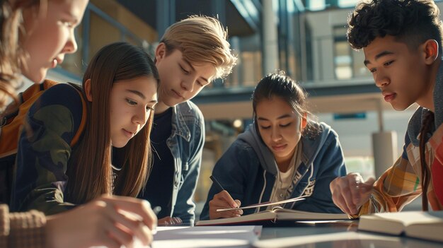 Foto diverso progetto di collaborazione studentesca