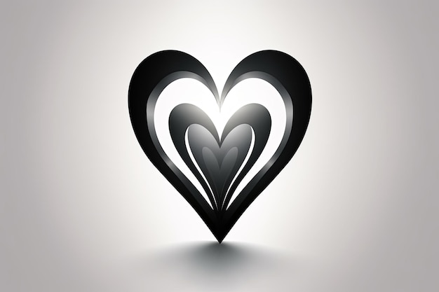 Diverse and Unique Minimalistic Sleek and Defined Heart Design Graphic