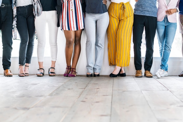 Diverse zakenmensen in een team