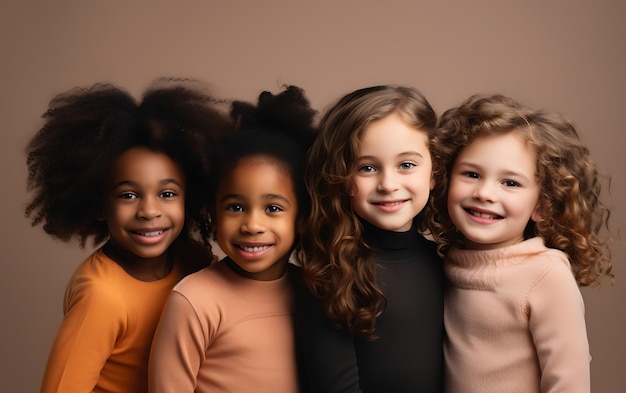 Diversiteit, gelijkheid en inclusie concept voor kinderen