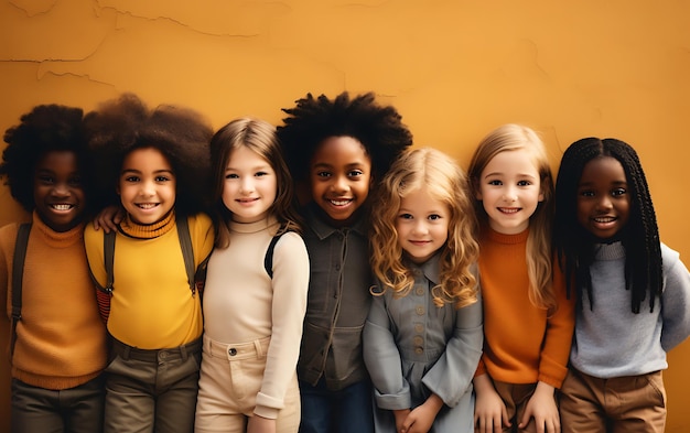 Diversiteit, gelijkheid en inclusie concept voor kinderen