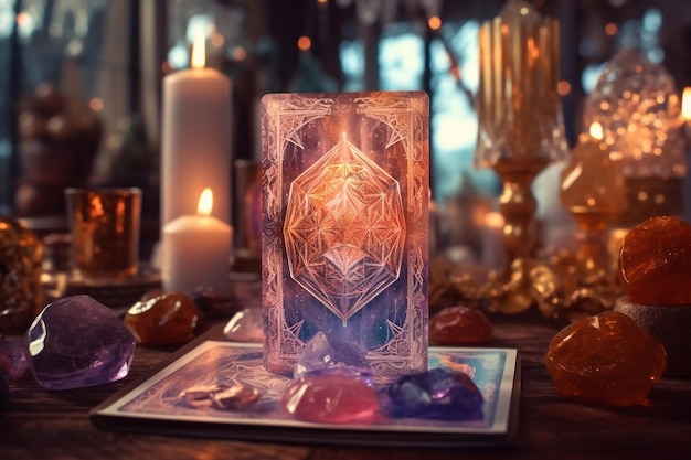 Divination on tarot cards Schedule on tarot cards Magic and esoterics The fortune teller's table