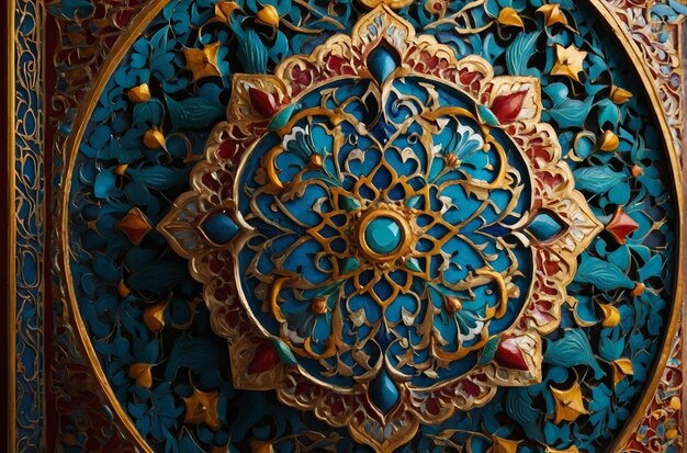 Foto decorazione divina bellezza ornamentale islamica