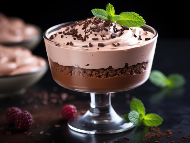 Divine Delights Savoring the Exquisite Bliss of a Marvelous Chocolate Sundae Generative AI