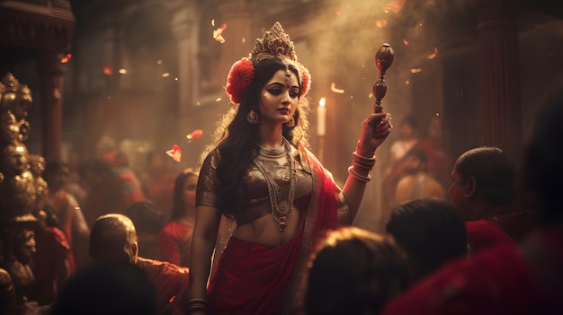 Divine Festivity of Captivating Durga Puja Celebrations