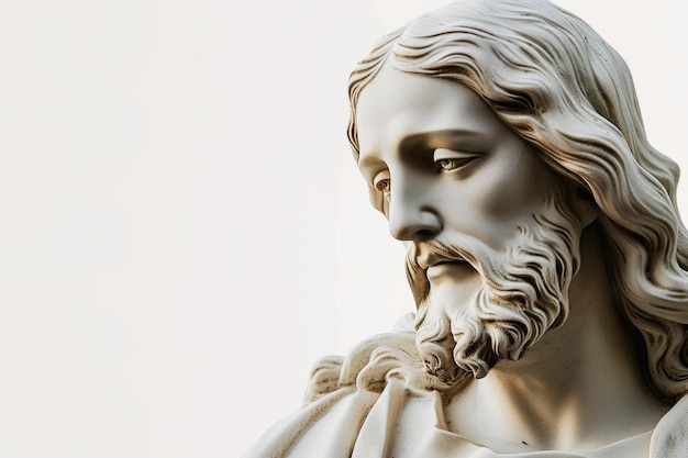 Фото Божественное присутствие иисус христос с пустым полотном