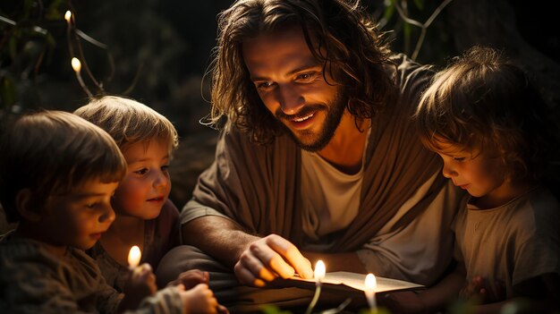 イエス が 子供 たち に 読ん で くれる 神 の 物語
