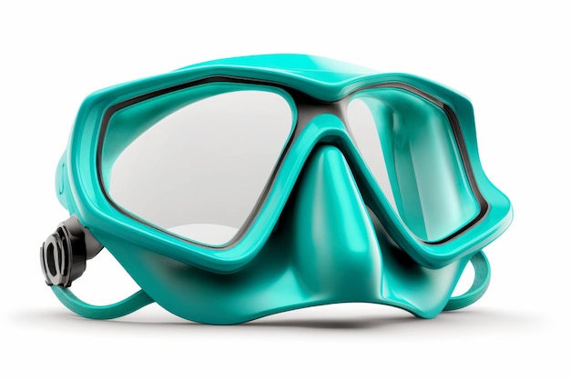 Diving and snorkeling mask isolated on white background AI generative