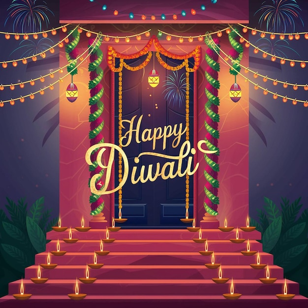 diwali 3d indian hinduism creative background concept