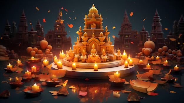 Diwali achtergrond en snoep