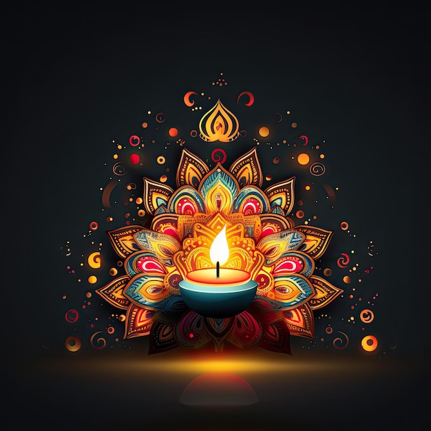 Diwali art Illustration