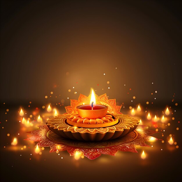 Diwali background generative ai high quality photo