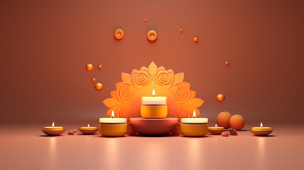 Diwali background and sweets