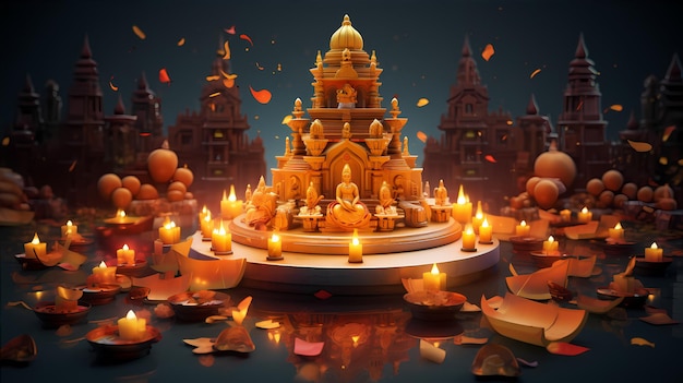 Diwali background and sweets