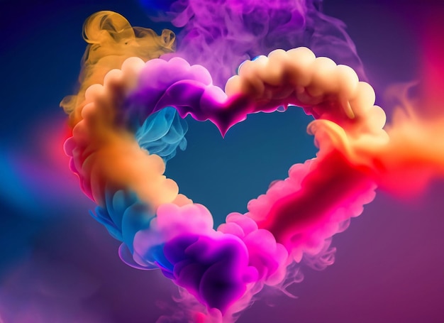 diwali background with colorful smoke clouds