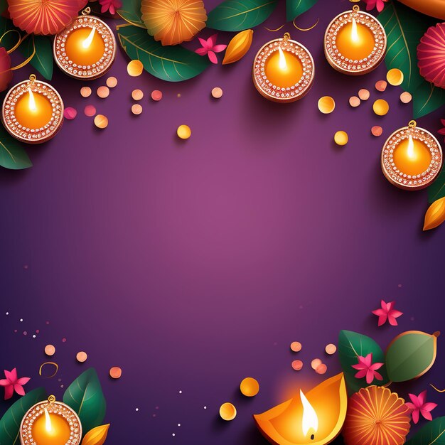 Diwali Background with copy space