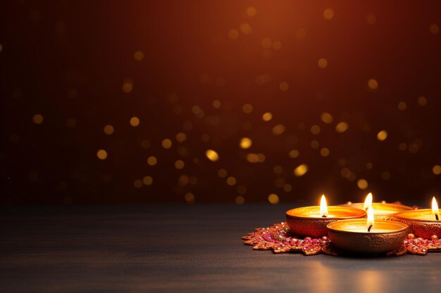 Diwali background with empty space for text minimal