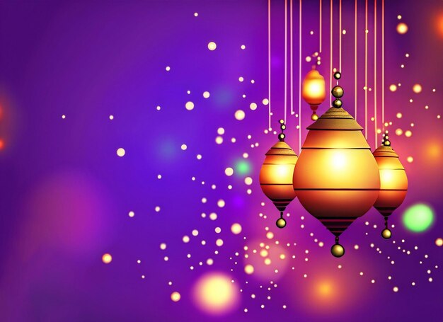 Diwali background with light