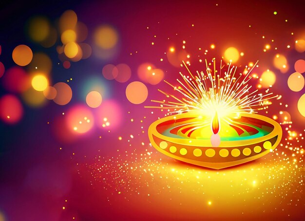 Diwali background with sparkler fire