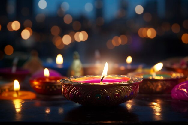 Foto lo sfondo di diwali