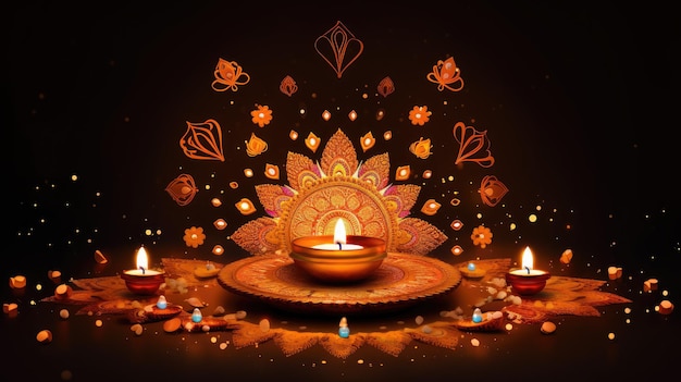 Diwali-bannerachtergrond