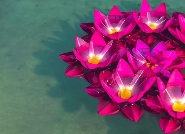 Diwali candle flower with