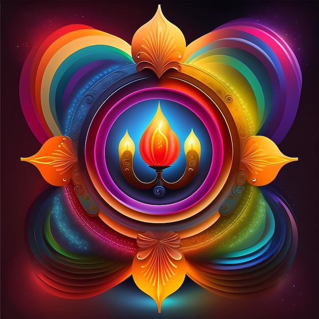 Diwali celebration colorful lights background