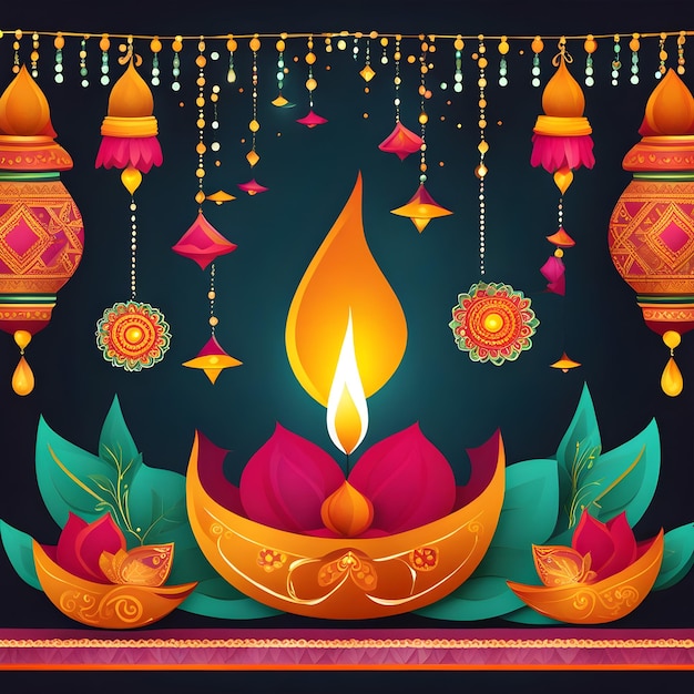 Diwali Celebration The Festival of Lamps and Love Triumph of Goodness