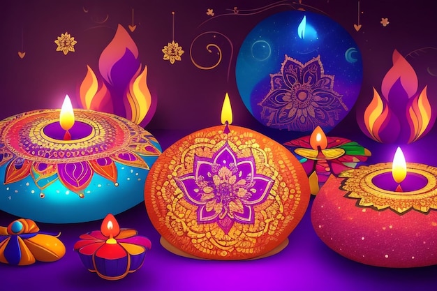 Diwali colorful very beautiful design backround