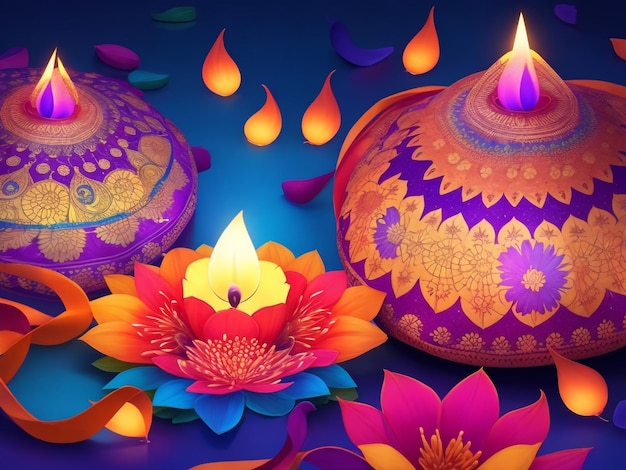 Diwali colorful very beautiful design backround