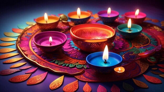 Diwali colorful very beautiful design