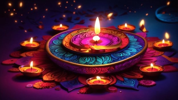 Diwali colorful very beautiful design