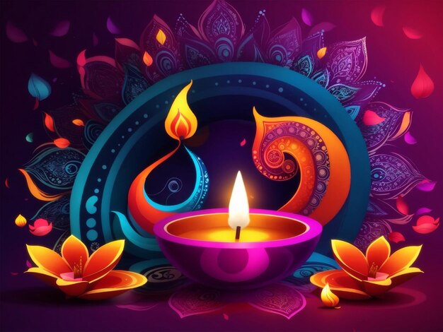 Diwali colorful very beautiful design