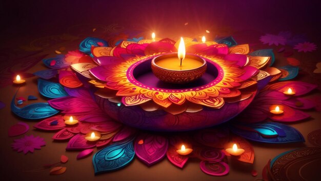 Diwali colorful very beautiful design