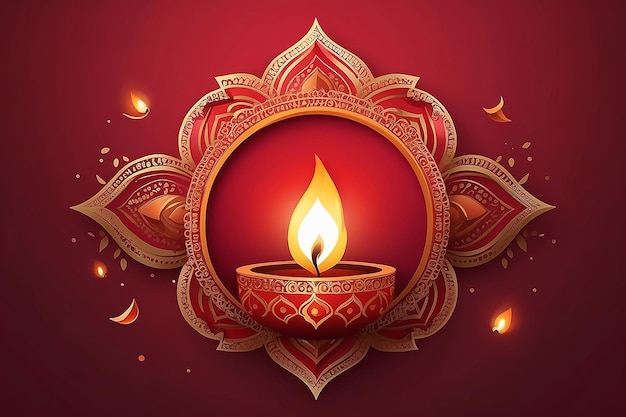 Diwali dhamaka sale offer discount logo design on red background