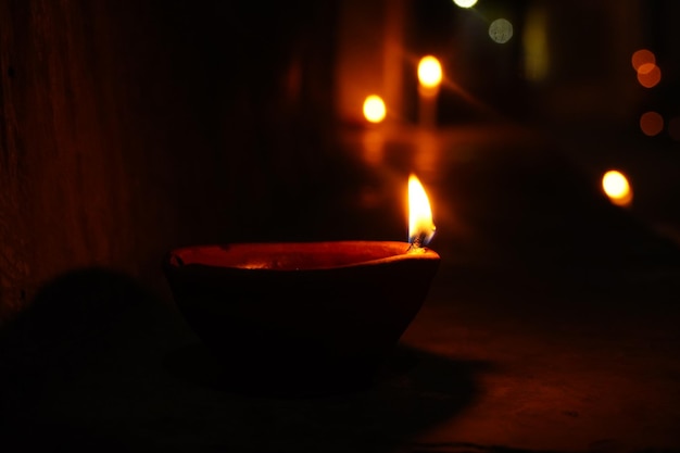 Diwali diya immagini hd immagini in condizioni di scarsa illuminazione