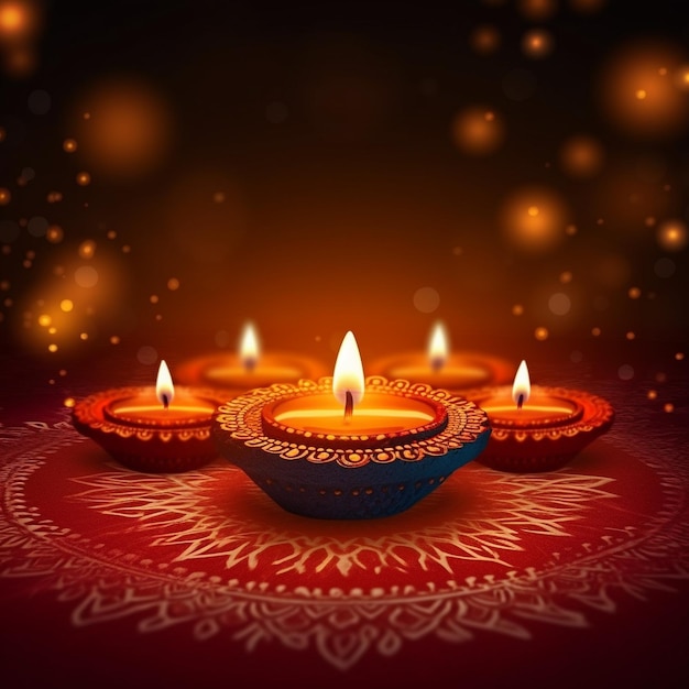 diwali diya-lampen