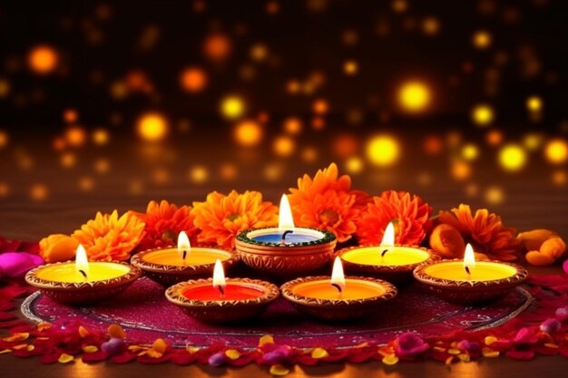 Photo diwali diya lamps