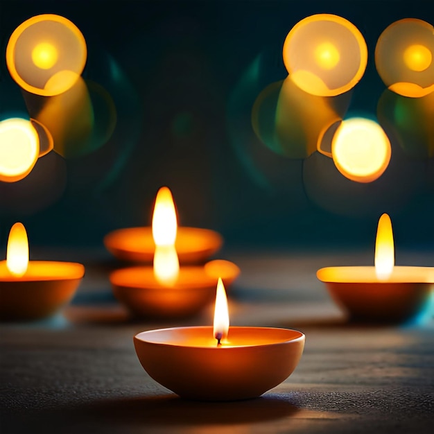 Diwali Diya of veel olielamp geïsoleerd lichtfestival