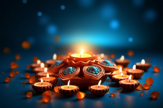 Photo diwali diyas